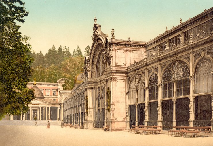 zobrazit detail historického snímku:  Mariánské Lázně.