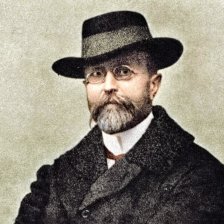 kolorovaná fotografie Tomáš Garrigue Masaryk.