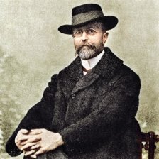 kolorovaná fotografie Tomáš Garrigue Masaryk.
