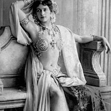 retro fotografie Mata Hari.