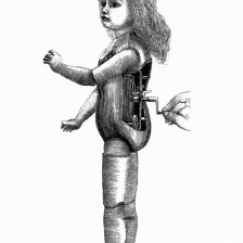Mluvící loutka.