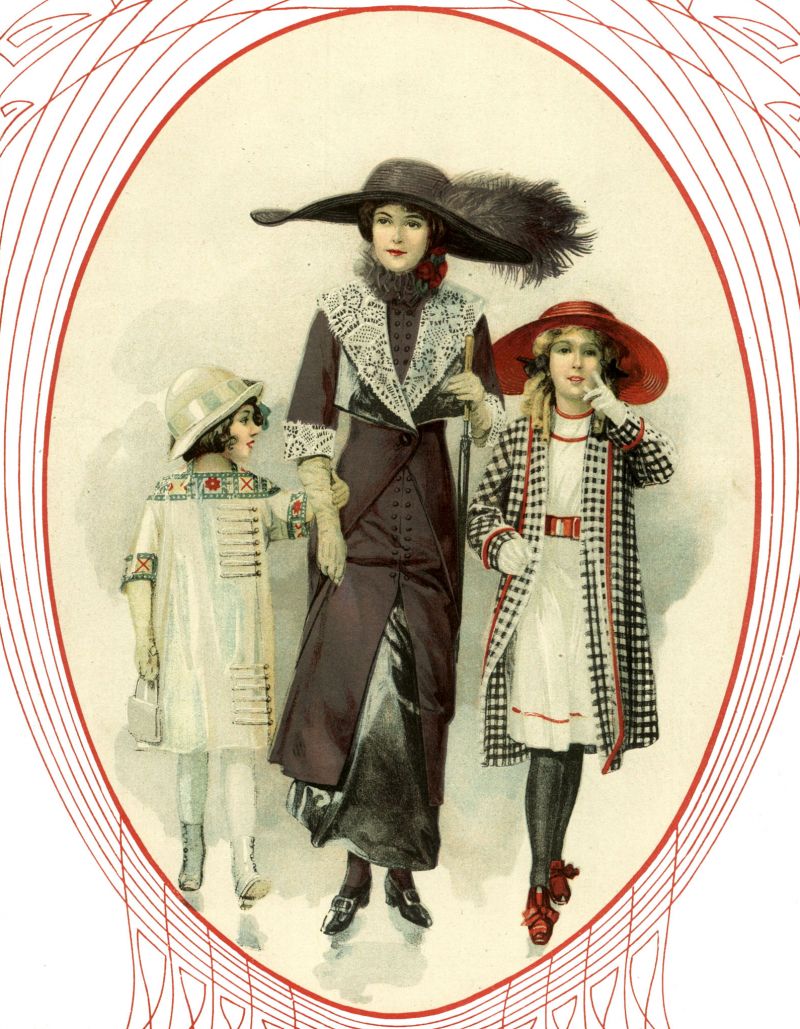 zobrazit detail historického snímku: Pařížská móda.