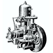 Výbušný motor bez rozvodových ventilů.