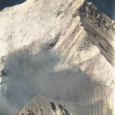 kolorovaná fotografie Mount Everest, rok 1921.