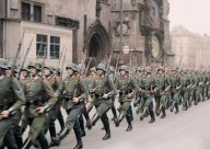 Rok 1939: Kolona německých okupačních vojsk vyrazila ku Praze, jednotky cyklistů nezastavilo ani náledí: 14. až 16. března roku 1939 obsadila německá…