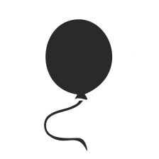 Balónek - samolepící tabule na křídy