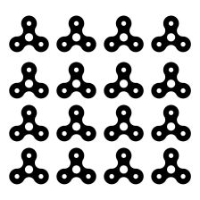 Fidget Spinner - sada samolepek na zeď