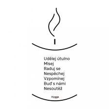 Hygge manifest - samolepící nápis na stěnu