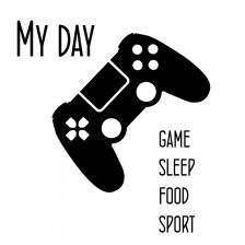 MY DAY - PS4 - samolepka pro hráče