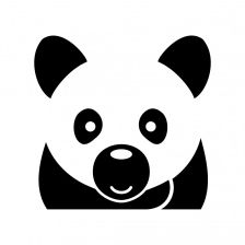 Panda - samolepka na zeď
