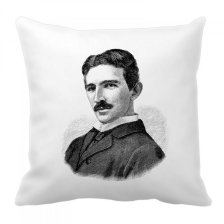 Polštářek „vynálezce Nikola Tesla“