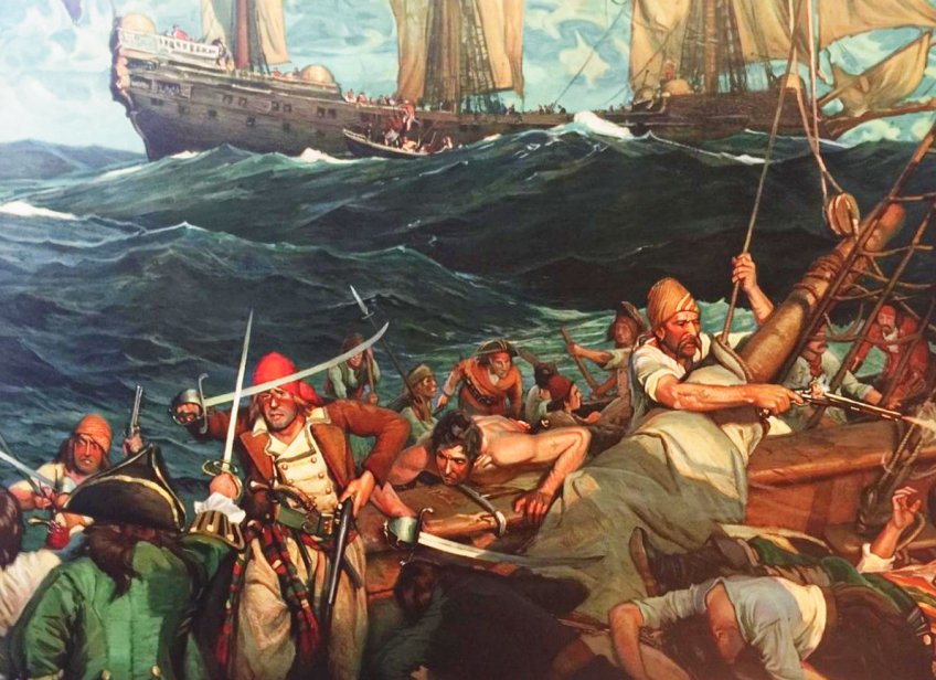 Rok 1930: Překvapivě zdvořilé přepadení piráty: Být na moři přepaden piráty je mimořádně...