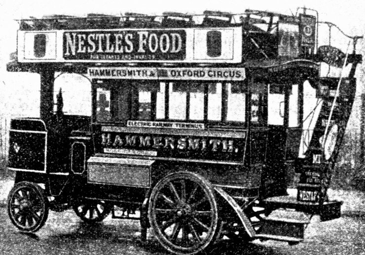 zobrazit detail historického snímku: Automobilní omnibus londýnský.