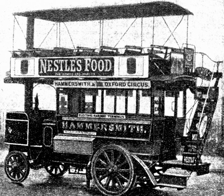zobrazit detail historického snímku: Automobilní omnibus londýnský.
