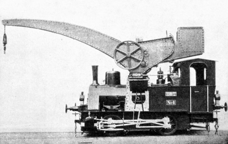 zobrazit detail historického snímku: Jeřábová lokomotiva.