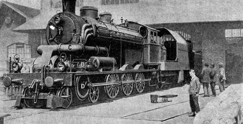 zobrazit detail historického snímku: Lokomotiva hnaná parní turbinou