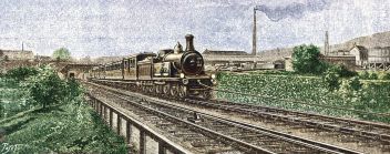 zobrazit detail historického snímku: Železnice jako lanová dráha.