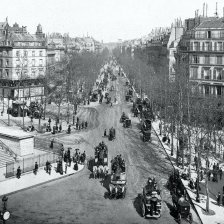 Boulevard de la Madelaine, v Paříži.