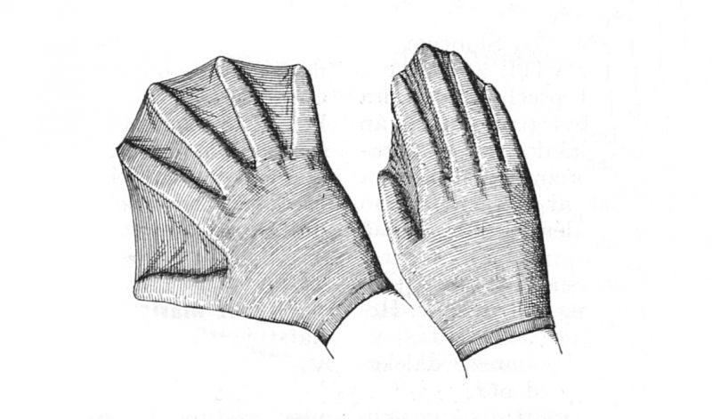 zobrazit detail historického snímku: Plovací rukavice.