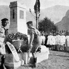 Posmrtná pocta českému legionáři v Itálii.