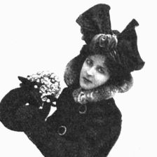 retro fotografie Letošní podzimní damské mody pařížské.