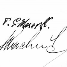 Podpis presidenta T. G. Masaryka a ministra národní obrany Františka Machníka.