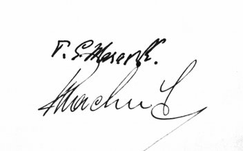 Podpis presidenta T. G. Masaryka a ministra národní obrany Františka Machníka. - klikněte pro zobrazení detailu