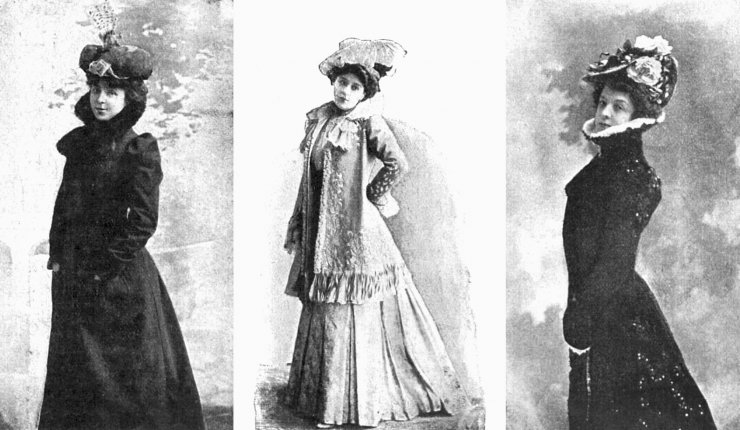 zobrazit detail historického snímku: Letošní podzimní damské mody pařížské.