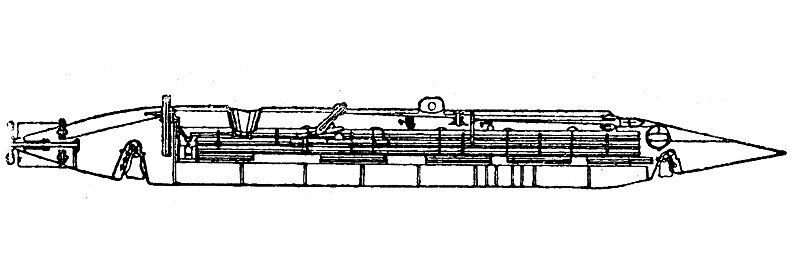 zobrazit detail historického snímku: Podmořský člun Philipp-ův.