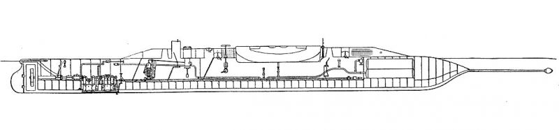 zobrazit detail historického snímku: Gustava Zédé-a podmořský člun »Gymnote«.