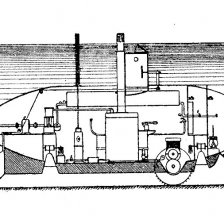 Americký podmořský člun »Argonaut«.