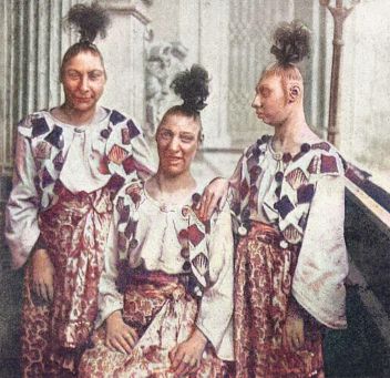zobrazit detail historického snímku: Poslední potomkyně amerického plemene Aztéků.