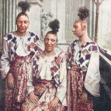 retro fotografie Poslední potomkyně amerického plemene Aztéků.