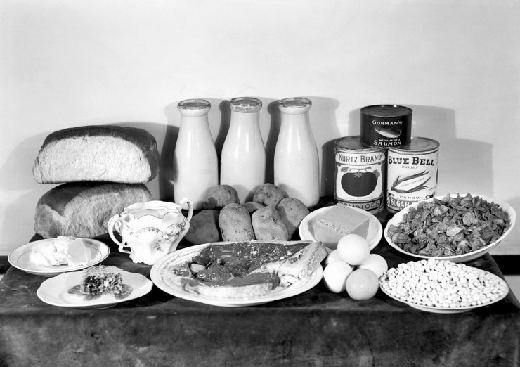 zobrazit detail historického snímku: Potraviny.