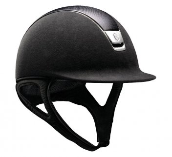 Jezdecká helma Samshield – Premium black/chrome. - klikněte pro zobrazení detailu