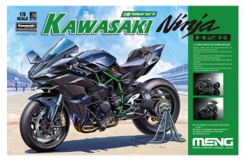 Plastikový model motorky Kawasaki Ninja H2R. - klikněte pro zobrazení detailu