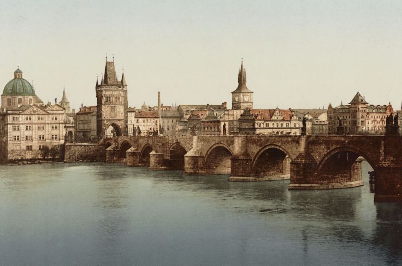 zobrazit detail historického snímku: Praha, Karlův most.