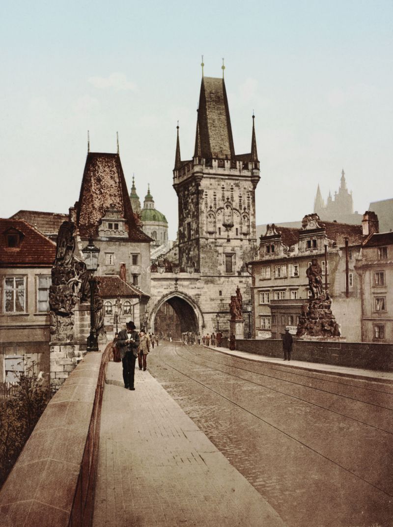 zobrazit detail historického snímku: Praha, Malostranská mostecká věž.
