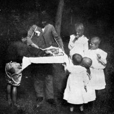 retro fotografie Vítaný lesní duch