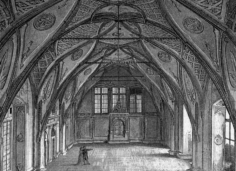 zobrazit detail historického snímku: Sál Vladislavský neboli holdovační v královském zámku Pražském.