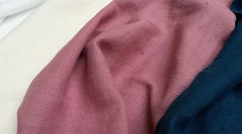 Lněná látka VERONA uni lila. - klikněte pro zobrazení detailu