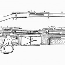 Americká vojenská puška soustavy z r. 1903.