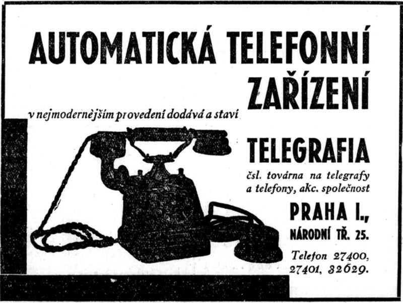 zobrazit detail historického snímku: Telefony.