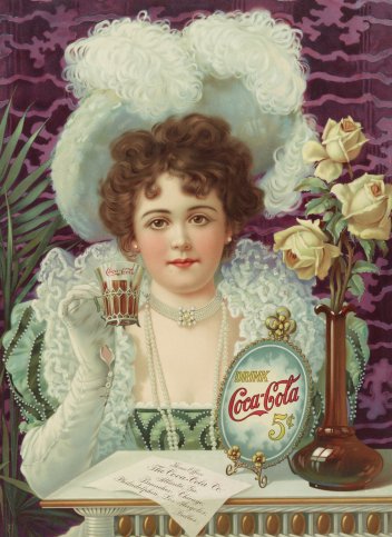 Reklama na Coca Colu z roku 1890. - klikněte pro zobrazení detailu