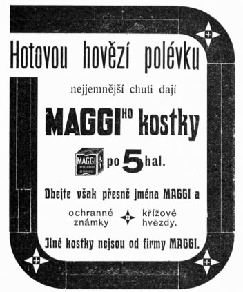 Reklama na Maggi-ho kostky. - klikněte pro zobrazení detailu