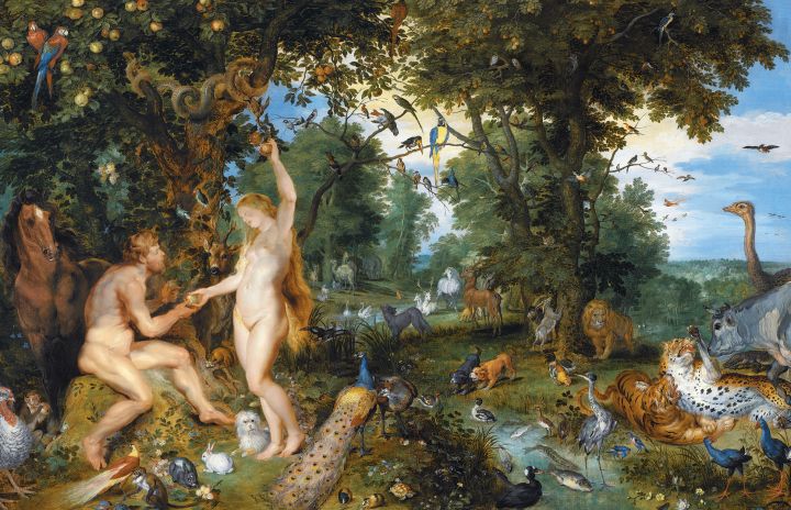 Adam a Eva v ráji. - klikněte pro zobrazení detailu