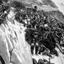 Pochod Rusů Alpami švýcarskými r. 1799.