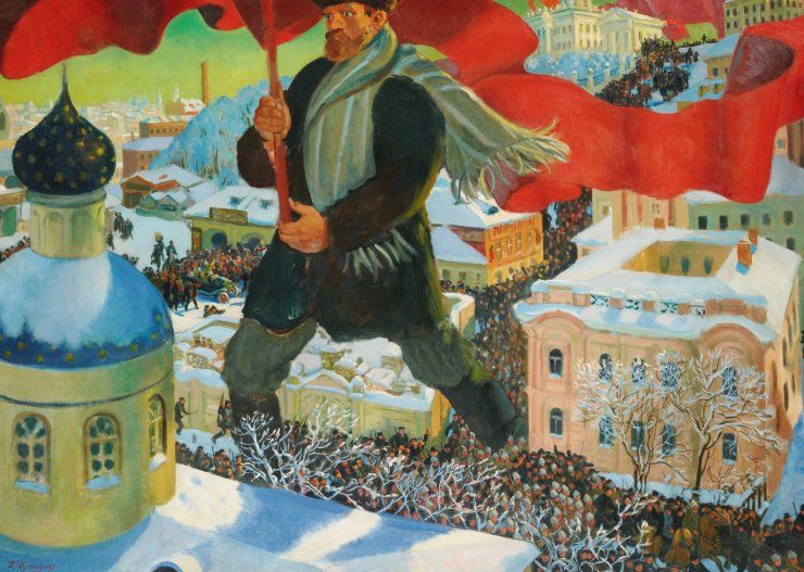 zobrazit detail historického snímku: Obraz »Bolševik«.
