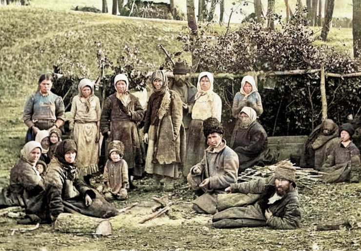 zobrazit detail historického snímku: Ruský venkov.