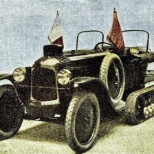 kolorovaná fotografie Nový saharský automobil.